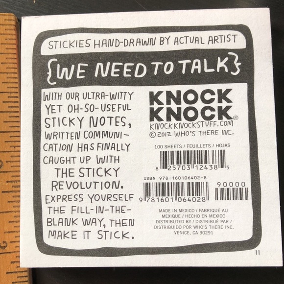 Funny sticky notes! Need to talk? Leave these around the house as needed! New - Picture 4 of 4